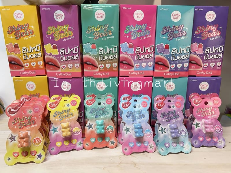 CATHY DOLL Shiny Bear Lip Moist: Lip Balm dengan Kilau Alami
